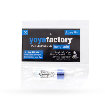Shop here and buy the Yoyo Factory yoyo Long Spin Oil/Lube from GoYoyoUK the UK’s professional and beginner online yoyo shop supplying the world’s best yoyo brands.