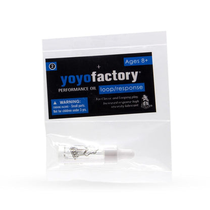 Shop here and buy the Yoyo Factory yoyo Loop Response Oil/Lube from GoYoyoUK the UK’s professional and beginner online yoyo shop supplying the world’s best yoyo brands.