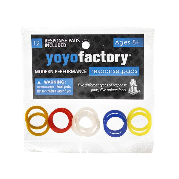 Shop here and buy the Yoyo Factory yoyo Response Pads from GoYoyoUK the UK’s professional and beginner online yoyo shop supplying the world’s best yoyo brands.