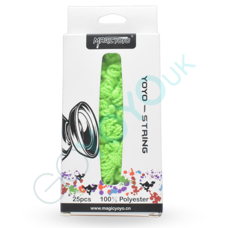 Shop here and buy the MagicYoyo polyester yoyo string from GoYoyoUK the UK’s professional and beginner online yoyo shop supplying the world’s best yoyo brands.